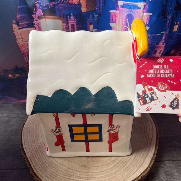 Disney Mickey & Friends Holiday lodge  Cookie Jar Chip & Dale’s - Picture 2 of 5